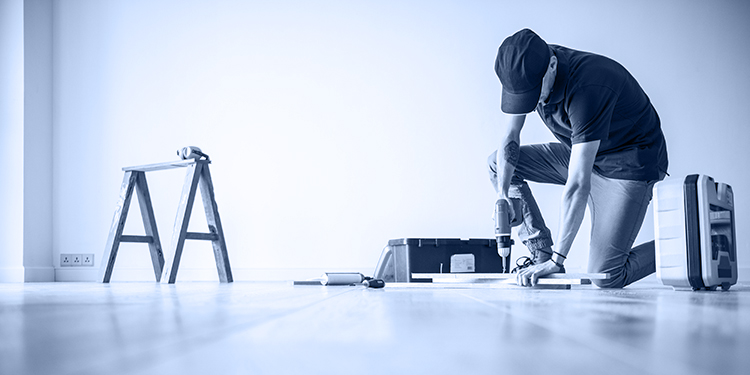 People renovating the house concept